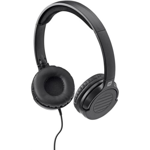  Monoprice 113191 Hi-Fi Lightweight On-Ear Headphones with in-Line Play/Pause Controls and Built-in Microphone, Clear