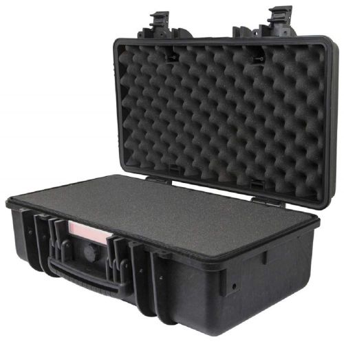  Monoprice Weatherproof/Shockproof Hard Case - Black IP67 Level dust and Water Protection up to 1 Meter Depth with Customizable Foam, 19 x 16 x 8