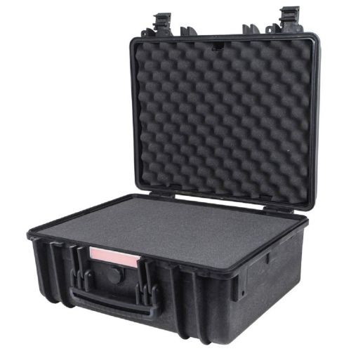  Monoprice Weatherproof/Shockproof Hard Case - Black IP67 Level dust and Water Protection up to 1 Meter Depth with Customizable Foam, 19 x 16 x 8