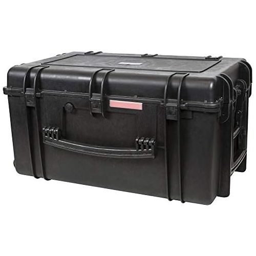  Monoprice Weatherproof / Shockproof Hard Case with Wheels - Black IP67 level dust and water protection up to 1 meter depth with Customizable Foam, 33 x 22 x 17
