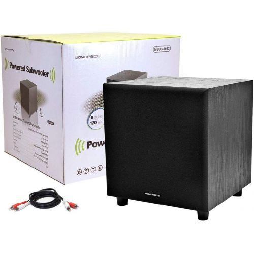  [아마존베스트]Monoprice 60-Watt Powered Subwoofer - 8 Inch With Auto-On Function, For Studio And Home Theater