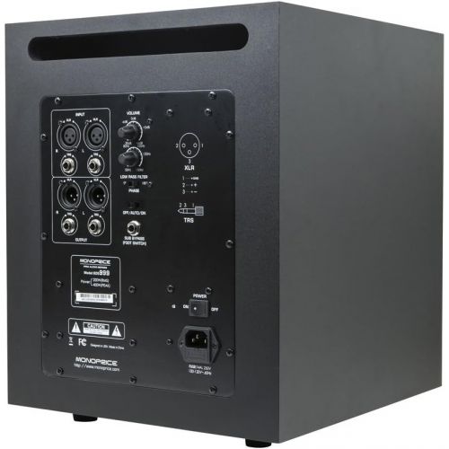  [아마존베스트]Monoprice Stage Right 10-Inch Powered Studio Multimedia Subwoofer - (605999)