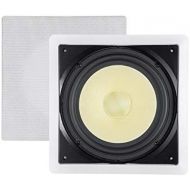 Monoprice Fiber in-Wall Speaker - 10 Inch (Each) 300W Subwoofer, Easy Installation and Paintable Grill - Caliber Series