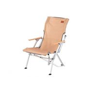 Monoprice Pure Outdoor Aluminum Low Camping Chair, Beige, Large (138129)