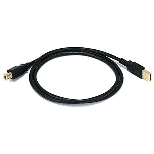  Monoprice 3-Feet USB 2.0 A Male to B Male 28/24AWG Cable (Gold Plated) (105437)