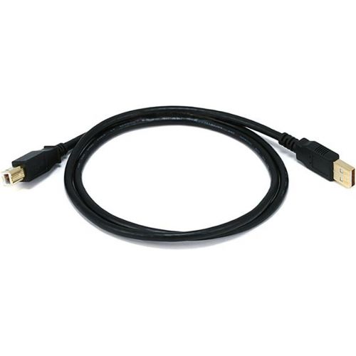  Monoprice 3-Feet USB 2.0 A Male to B Male 28/24AWG Cable (Gold Plated) (105437)