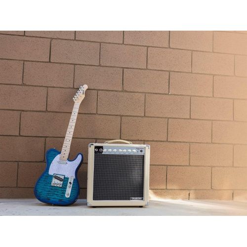  Monoprice 611815 15Watt, 1 x 12 Guitar Combo Tube Amplifier with Celestion Speaker & Spring Reverb