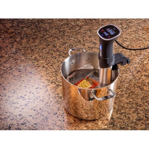  Monoprice Sous Vide Immersion Cooker 800W - Black/Silver With Adjustable Clamp And Digital LED Touch Screen, Easy To Clean - From Strata Home Collection: Kitchen & Dining