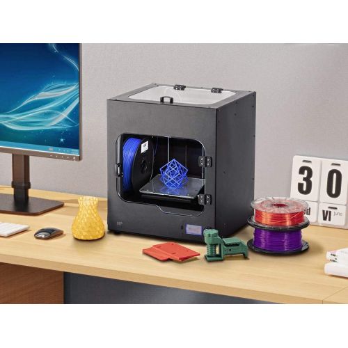  Monoprice Maker Ultimate 2 3D Printer - with (200 x 150 x 150 mm) Heated and Removable Glass Built Plate, Auto Bed Leveling, Internal Lighting & Built-in Filament Detector