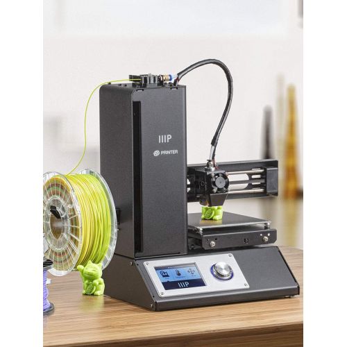 Monoprice Select Mini 3D Printer v2 - White With Heated (120 x 120 x 120 mm) Build Plate, Fully Assembled + Free Sample PLA Filament And MicroSD Card Preloaded With Printable 3D Mo