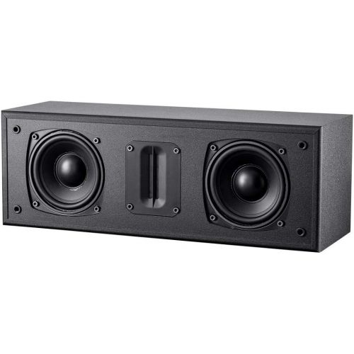  [아마존베스트]Monoprice Mp-C65Rt Center Channel Speaker - Black with Dual 4.5 Woofers, Ribbon Tweeter, Compact Design (135125)