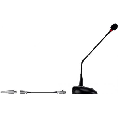  Monoprice 114891 Commercial Audio Desktop Paging Microphone with On/Off Button (No Logo)
