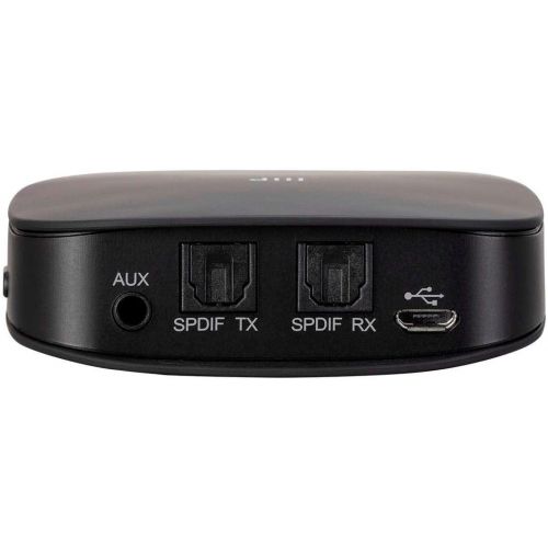  Monoprice Premium Bluetooth 5 Transmitter & Receiver with aptx HD, aptX, aptX Low Latency, AAC, and SBC Codecs and Optical and Aux Inputs