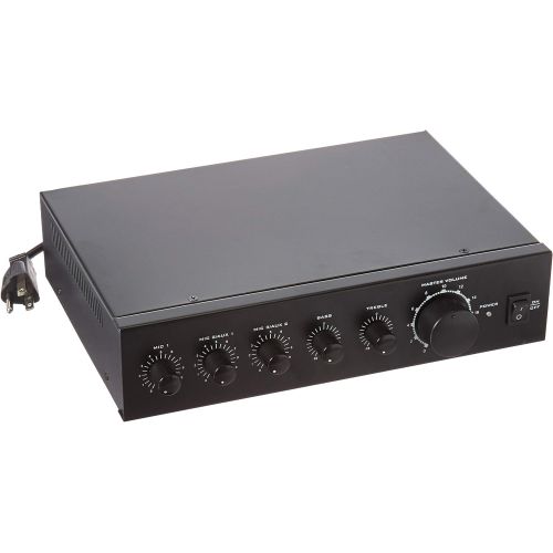  [아마존베스트]Monoprice Commercial Audio 60W 2 channel amplifier / 3 channel mixer - 100/70V Mixer Amp