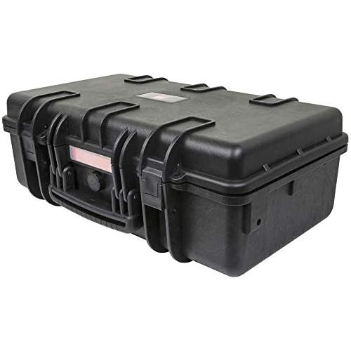  Monoprice Weatherproof Hard Case - 22 x 14 x 8 Inches - With Customizable Foam, IP67, Shockproof, Customizable Name Plate