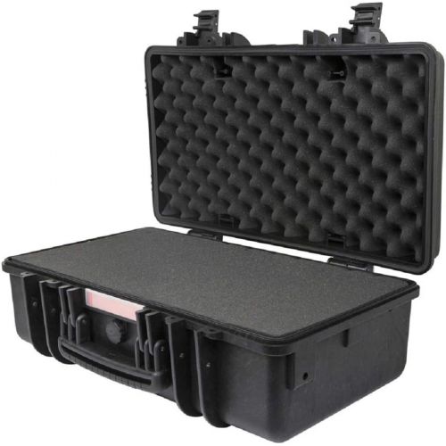  Monoprice Weatherproof Hard Case - 22 x 14 x 8 Inches - With Customizable Foam, IP67, Shockproof, Customizable Name Plate