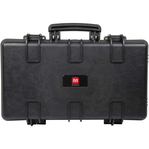  Monoprice Weatherproof Hard Case - 22 x 14 x 8 Inches - With Customizable Foam, IP67, Shockproof, Customizable Name Plate