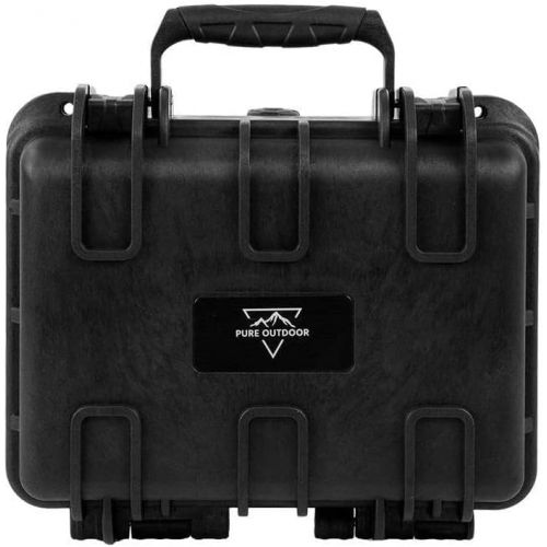  Monoprice Weatherproof/Shockproof Hard Case - Black IP67 Level dust and Water Protection up to 1 Meter Depth with Customizable Foam, 12 x 10 x 6