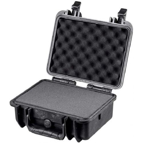  Monoprice Weatherproof/Shockproof Hard Case - Black IP67 Level dust and Water Protection up to 1 Meter Depth with Customizable Foam, 12 x 10 x 6