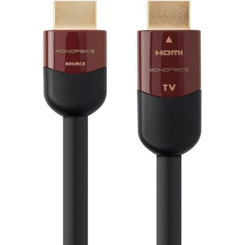  Monoprice Cabernet Ultra Series Active High Speed HDMI Cable - 40ft - Black, 4k @ 60Hz 18Gbps 26AWG YUV 4:2:0 CL2