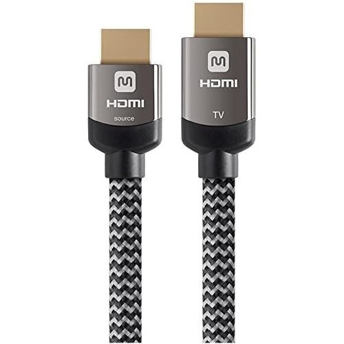  Monoprice Luxe Series Active High Speed HDMI Cable, 4K @ 60Hz, 18Gbps, 24AWG, YUV 4:2:0, CL3, 50ft, Gray