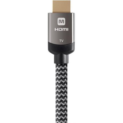  Monoprice Luxe Series Active High Speed HDMI Cable, 4K @ 60Hz, 18Gbps, 24AWG, YUV 4:2:0, CL3, 50ft, Gray