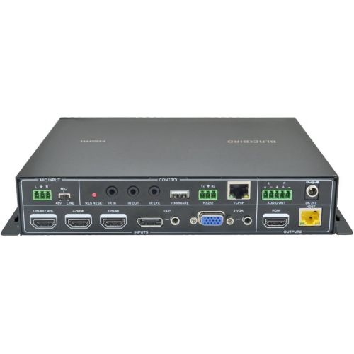  Monoprice Blackbird 4K HDBaseT 5x1 Seamless Presentation Switch and Scaler with IR, RS232