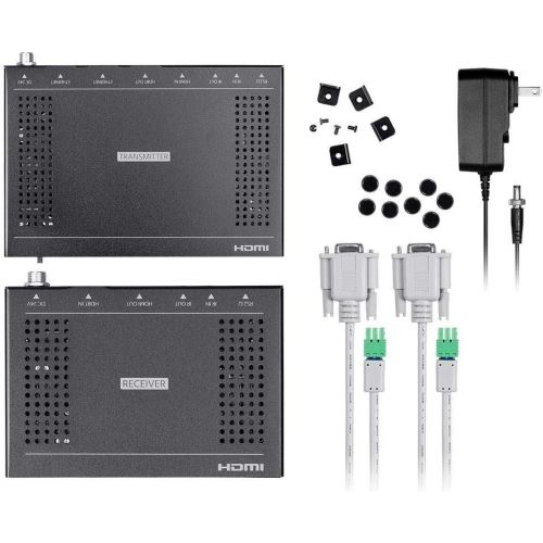  Monoprice Blackbird 4K HDBaseT Extender Kit, 100m, HDR, HDMI 2.0, HDCP 2.2, Ethernet, 2 Way PoH and Bi Directional IR