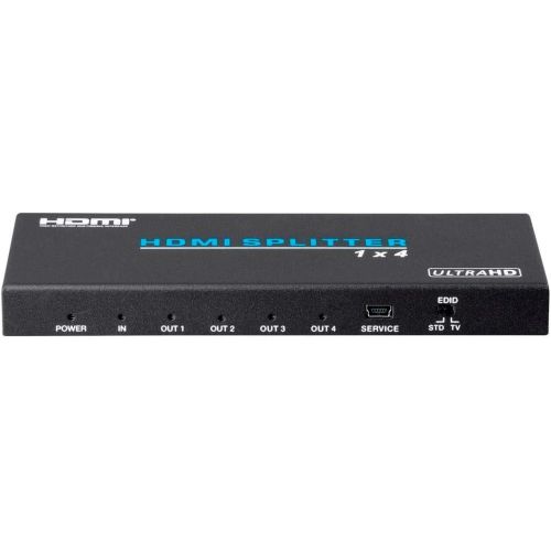  Monoprice Blackbird 4K Pro 1x4 HDMI Splitter with HDCP 2.2 and EDID Support