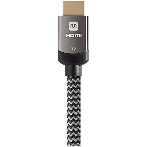  Monoprice Luxe Series Active High Speed HDMI Cable, 4K @ 60Hz, 18Gbps, 28AWG, YUV 4:2:0, CL3, 30ft, Gray