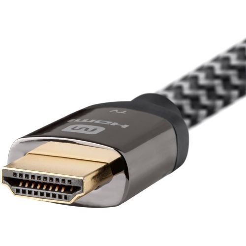  Monoprice Luxe Series Active High Speed HDMI Cable, 4K @ 60Hz, 18Gbps, 28AWG, YUV 4:2:0, CL3, 30ft, Gray