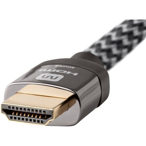  Monoprice Luxe Series Active High Speed HDMI Cable, 4K @ 60Hz, 18Gbps, 28AWG, YUV 4:2:0, CL3, 30ft, Gray