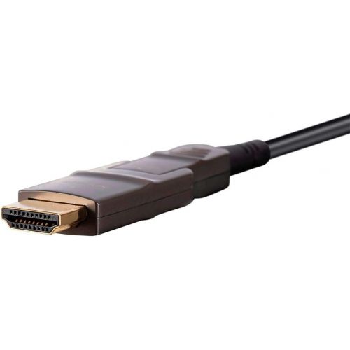  Monoprice SlimRun AV HDR High Speed HDMI Cable with Detachable Connectors - Black - 30 Feet | 4K @ 60Hz, HDR, 18Gbps, Fiber Optic, AOC, YUV 4:4:4, CMP Plenum