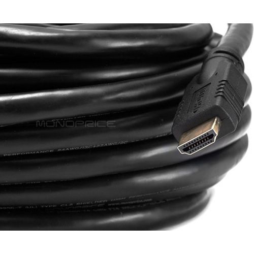  Monoprice Commercial 131ft 24AWG CL2 Standard HDMI Cable w Built-in Equalizer - Black