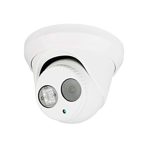  Monoprice 2.1MP Turret IP Camera 1920x1080P@30fps - White with a 2.8mm Fixed Lens, True WDR 120dB, 1 Matrix IR LED, and IP66 Waterproof Rating