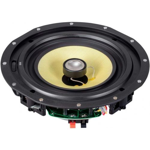  Monoprice Caliber In Ceiling Speakers 8 Inch Fiber 2-Way with 15° Angled Drivers (pair) - 104929