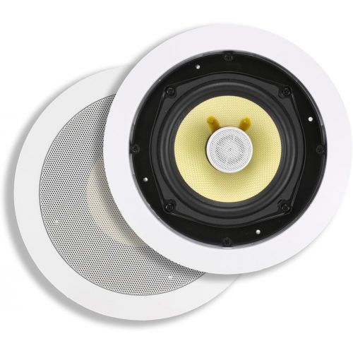  Monoprice Caliber In Ceiling Speakers 8 Inch Fiber 2-Way with 15° Angled Drivers (pair) - 104929