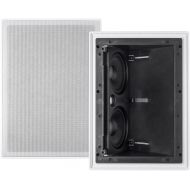 Monoprice Alpha in Wall Speakers 8 Inch Carbon Fiber 2-Way (Pair) - 113682