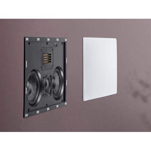  Monoprice Amber in-Wall Speaker 6.5-inch 3-Way Carbon Fiber Column with Ribbon Tweeter (Each)