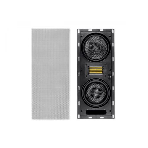  Monoprice Amber in-Wall Speaker 6.5-inch 3-Way Carbon Fiber Column with Ribbon Tweeter (Each)