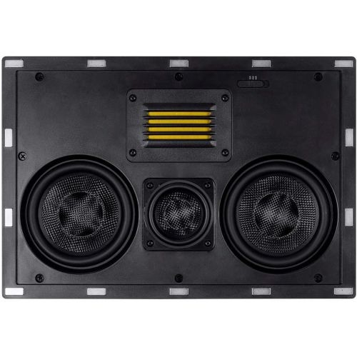  Monoprice Amber in-Wall Speaker 6.5-inch 3-Way Carbon Fiber Column with Ribbon Tweeter (Each)