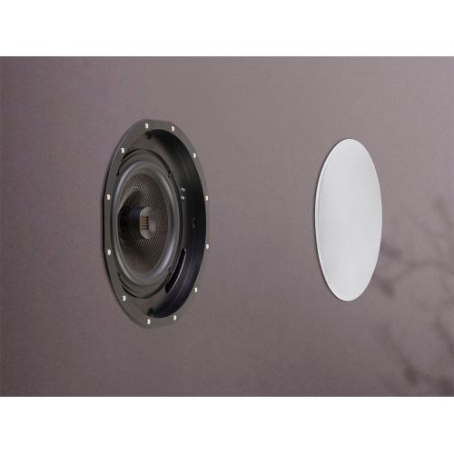  Monoprice Amber Ceiling Speakers 8-inch 2-Way Carbon Fiber with Ribbon Tweeter (Pair)