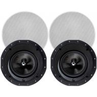 Monoprice Alpha in Ceiling Speakers 8 Inch Carbon Fiber 2-Way (Pair) - 113683