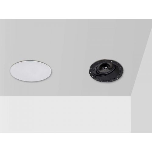  Monoprice Alpha in Ceiling Speakers 8 Inch Carbon Fiber 2-Way (Pair) - 113683