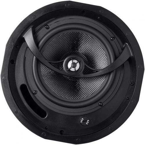  Monoprice Alpha in Ceiling Speakers 8 Inch Carbon Fiber 2-Way (Pair) - 113683
