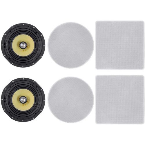  Monoprice Caliber In Ceiling Speakers 5.25 Inch Fiber 2-Way (pair) - 104102