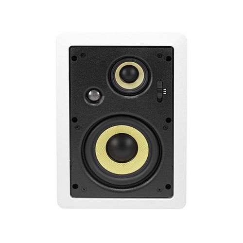  Monoprice 6.5-inch 3-way High Power In-Wall Speakers (Pair) - 80W Nominal, 160W Max