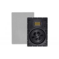 Monoprice 116334 Amber in-Wall Speakers 8-inch 2-Way Carbon Fiber with Ribbon Tweeter (Pair)