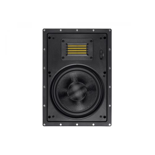  Monoprice 116334 Amber in-Wall Speakers 8-inch 2-Way Carbon Fiber with Ribbon Tweeter (Pair)