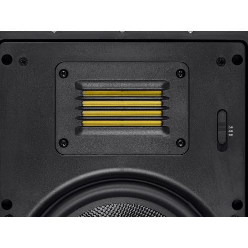  Monoprice 116334 Amber in-Wall Speakers 8-inch 2-Way Carbon Fiber with Ribbon Tweeter (Pair)